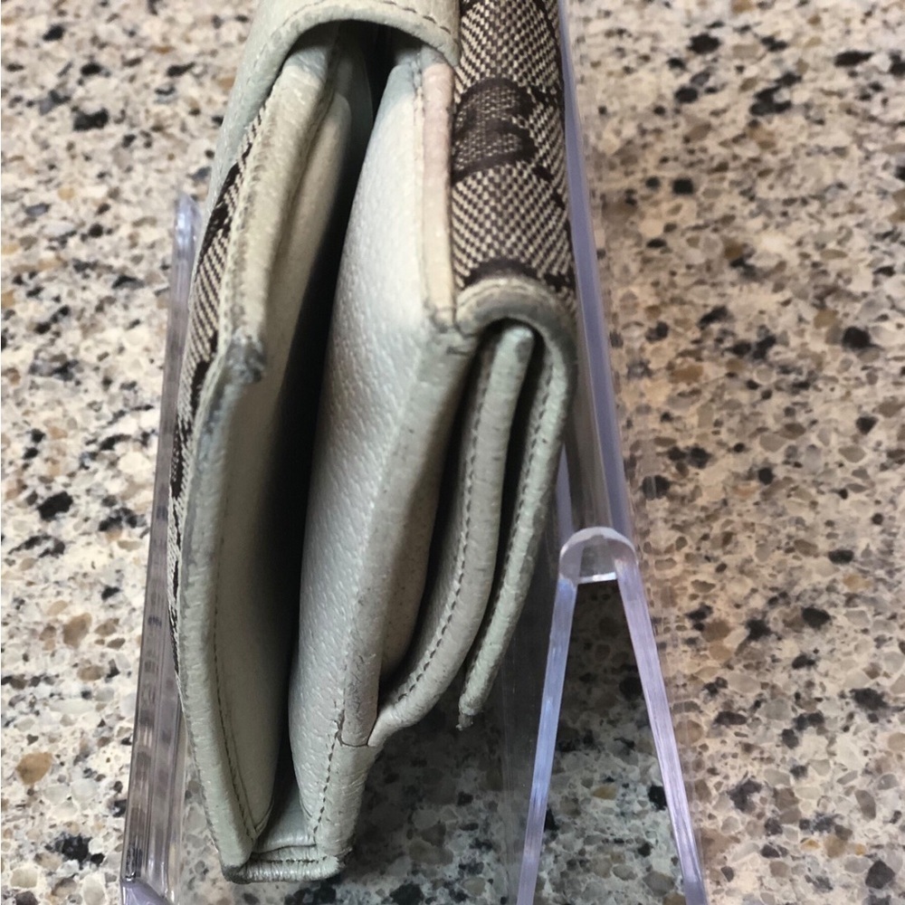 Gucci Canvas Monogram Wallet, Vintage, GUC - Picture 6 of 15